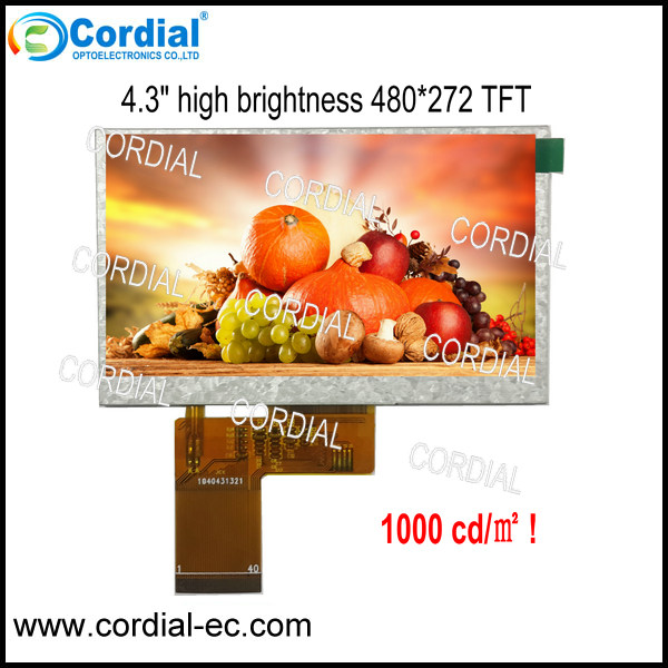 4.3 inch high brightness TFT LCD Module CT043BLI49